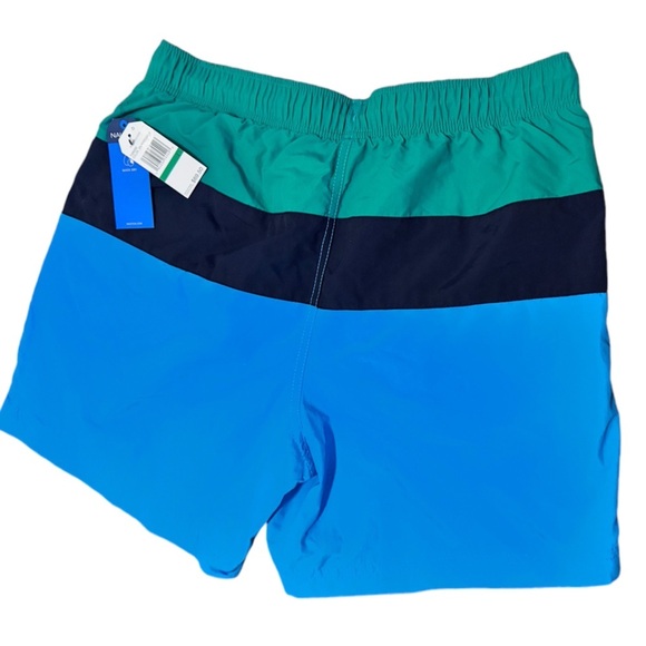 Nautica | 6" Tri-Block Quick Dry Performance Swim Trunks (L) - Picture 2 of 4